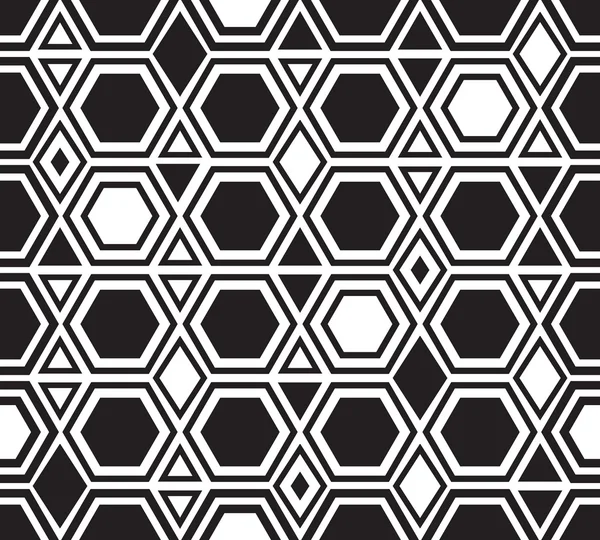 Nahtlose geometrische Sechsecke Muster Hintergrund. — Stockvektor