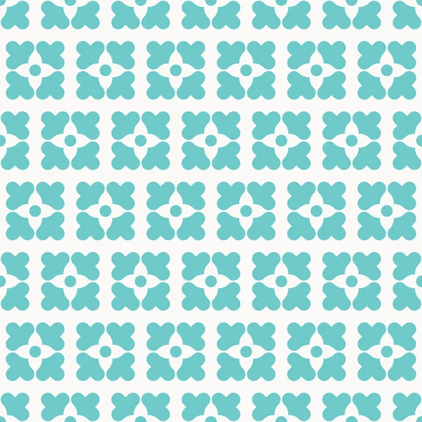 Naadloos geometrisch bloemenpatroon — Stockvector