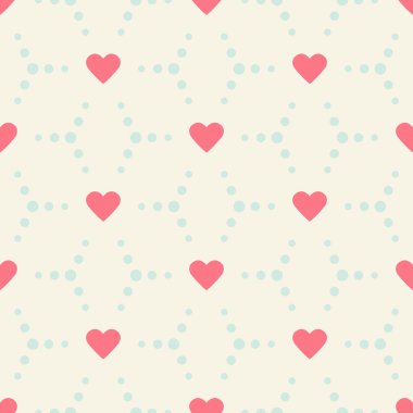 Dikişsiz kalp düğün desen