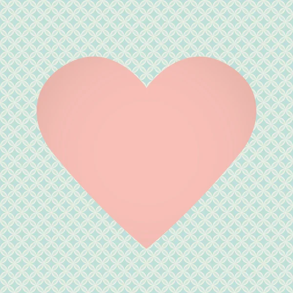 Ilustración de corazón vectorial para el día de San Valentín — Vector de stock
