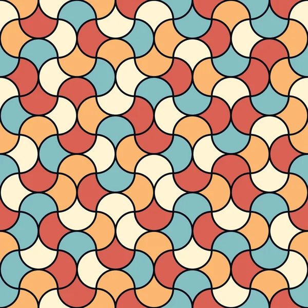 Seamless vector mosaic geometric pattern background — Stock Vector