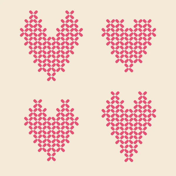 Illustration coeur de fleur pour la Saint-Valentin — Image vectorielle