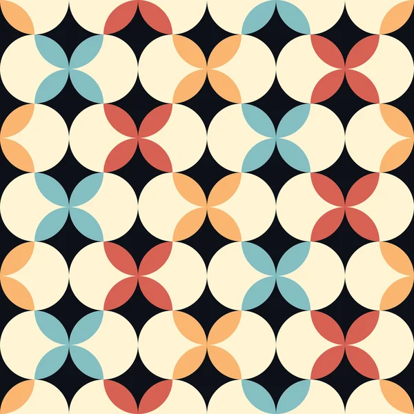 Seamless vector flower geometric pattern background — Stok Vektör