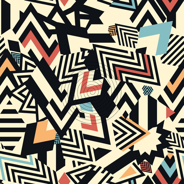 Бесшовный векторный геометрический фон