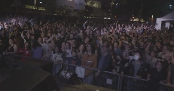 Montreal Kanada Circa Září 2020 Vzrušující Atmosféra Krátkém Videu Lidí — Stock video