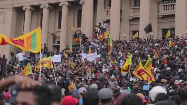 Colombo Sri Lanka 9Th July 2022 Slow Camera Panning Footage — Vídeos de Stock