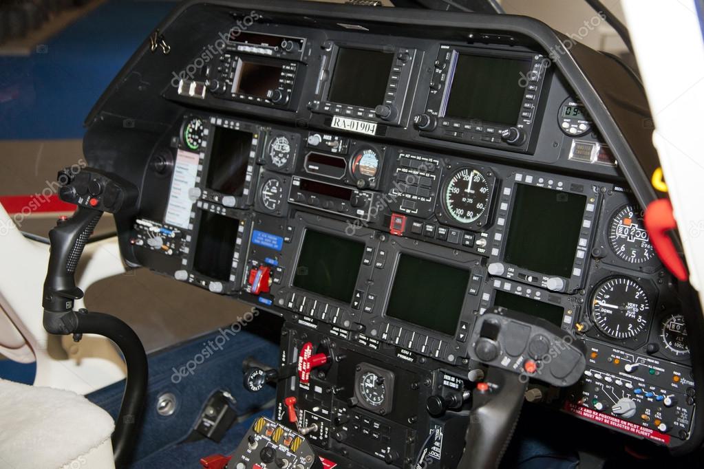 Helicopter Dashboard. Agusta westland — Stock Photo © b0rmann 15860185