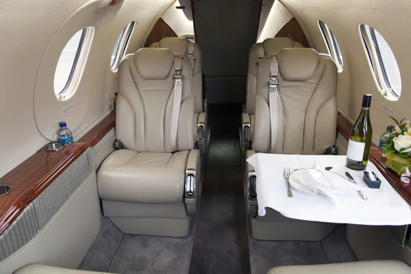 Business-jet interior. Premier 1 — Stock Photo, Image