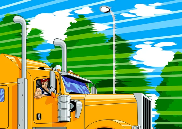 Truck driver — Stock Vector