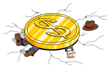 Weight of the Dollar clipart