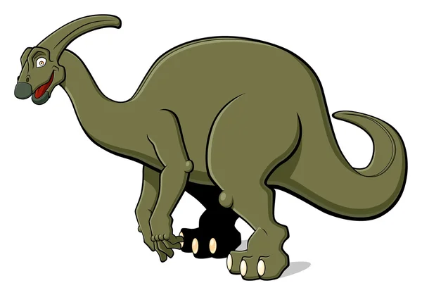 Parasaurolophus voor kinderen — Stockvector