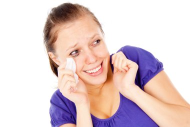 Beyaz arka plan üzerinde izole kadın şiddet