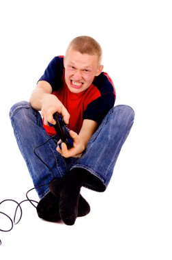 güzel çocuk, video oyunları için addicted