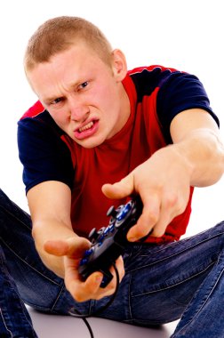 güzel çocuk, video oyunları için addicted