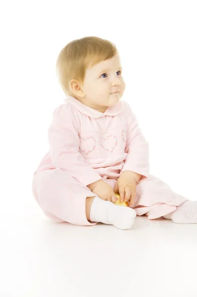 A little baby eat the Apple — Stock Photo, Image