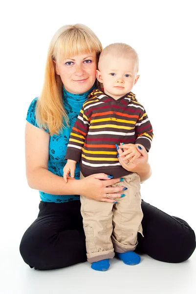 Család anya és a kisgyermek — Stock Fotó