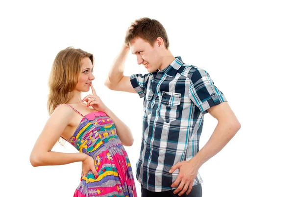 Boy and girl in love — Stock Photo, Image