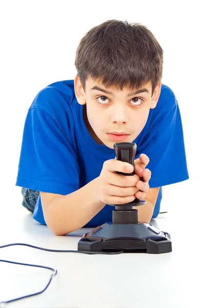 Ragazzo gioca ai videogiochi — Foto Stock