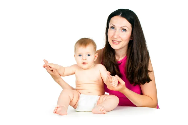 Gelukkig familie met baby — Stockfoto