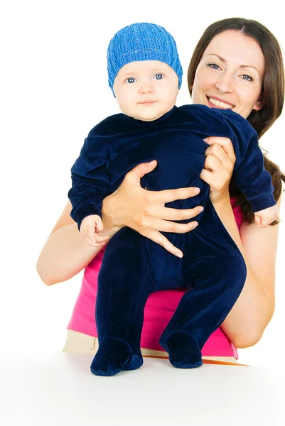 Lycklig mor med barn — Stockfoto