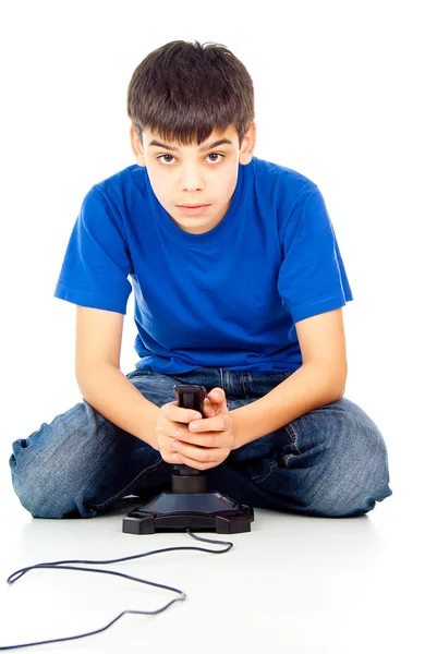 Ragazzo che gioca ai videogiochi — Foto Stock