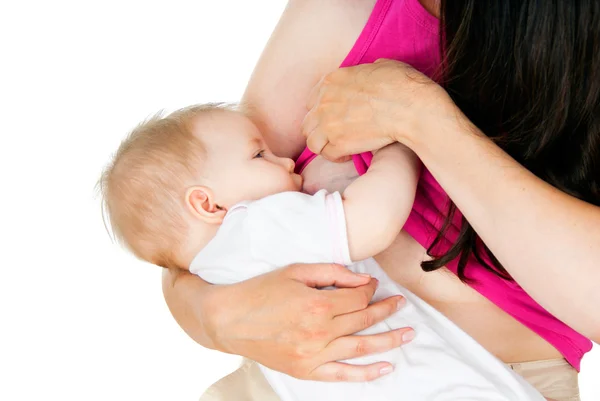 Mãe amamentando bebê — Fotografia de Stock