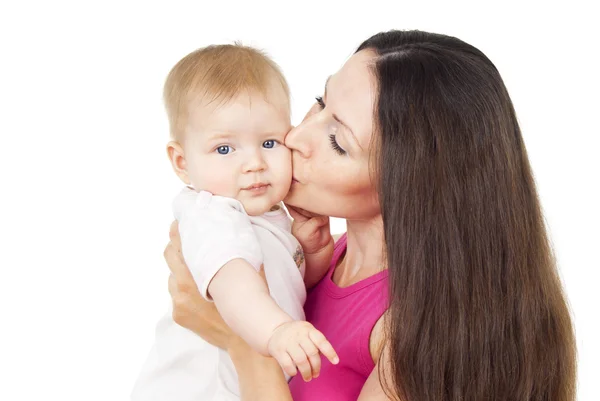 Mãe segurando um bebê — Fotografia de Stock