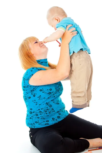 Mãe tem um filho — Fotografia de Stock