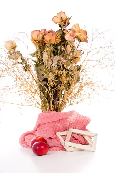 Florero de naturaleza muerta de flores — Foto de Stock