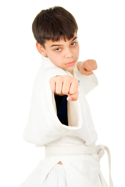 Taekwondo klasse jongen — Stockfoto