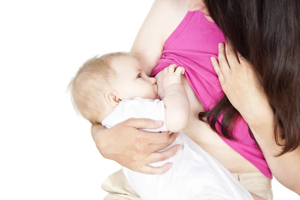 Breast-feeding baby — Stock Photo, Image