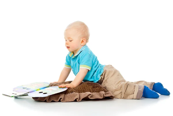 Child boy lying — Stock Photo, Image