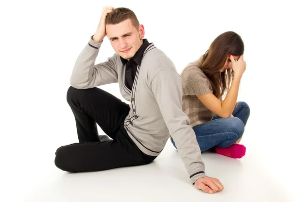 Pelea entre un hombre y una mujer —  Fotos de Stock