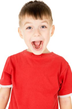 küçük bir çocuk çığlık