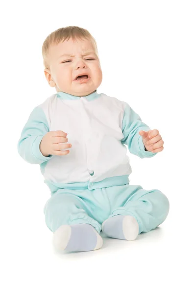 Un niño pequeño llorando — Foto de Stock