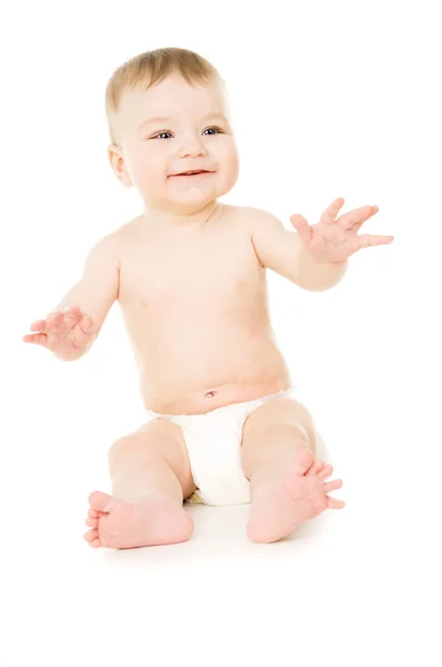 Beautiful baby, sitting — Stock Photo, Image