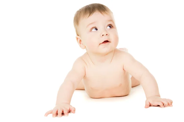 Beautiful little baby, crawling — Stock Photo, Image