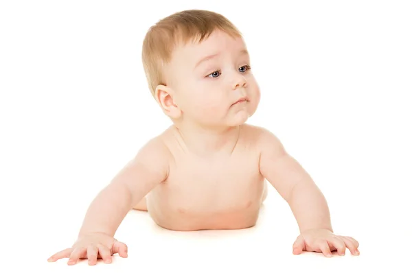 아름 다운 작은 아기, 크롤링 — 스톡 사진
