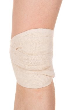diz bir elastik sargı bezi ile sarmak