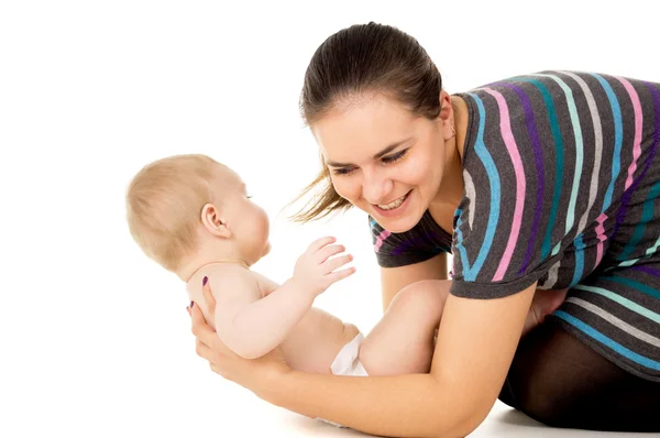 Mother is played with a child — Stock Photo, Image