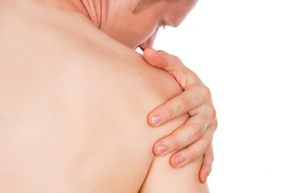 Man sore shoulder — Stock Image Man sore shoulder Stock Picture