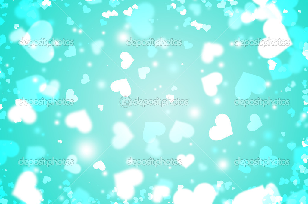 blue background heart