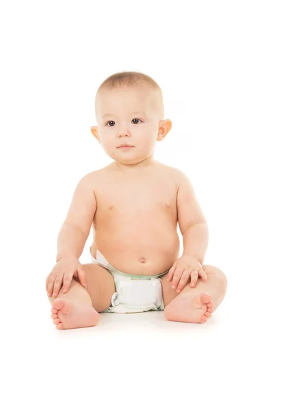 The little boy sits on the floor — Stock Photo, Image