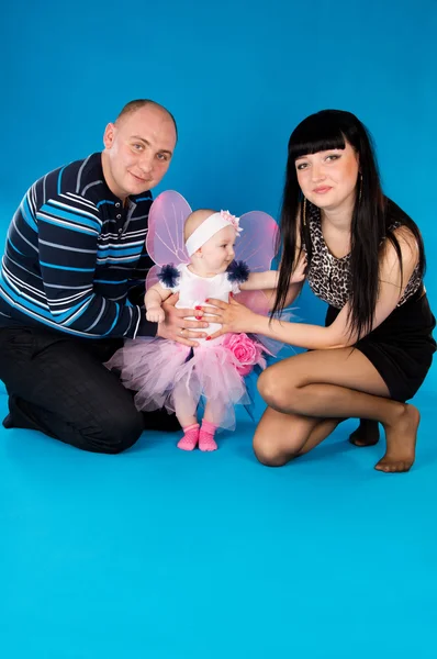 Vater, Mutter und Baby — Stockfoto