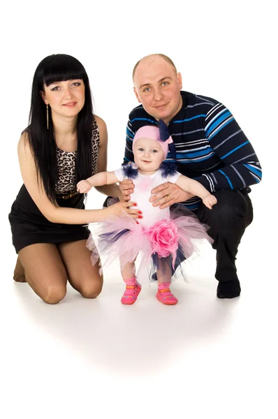 Mama, Papa und Baby — Stockfoto