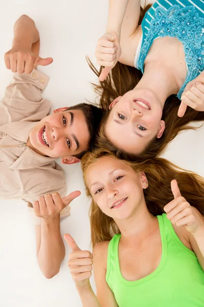 Portrait of a happy young people — Stock Photo, Image