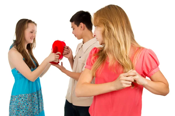 Stress förändrar kille-tjej — Stockfoto