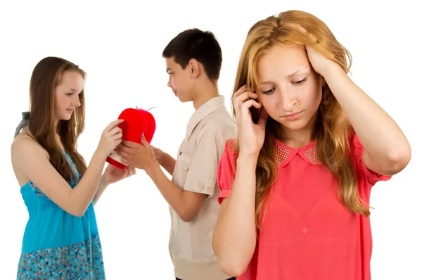 Treason, the girl close up isolated — Stock Photo, Image