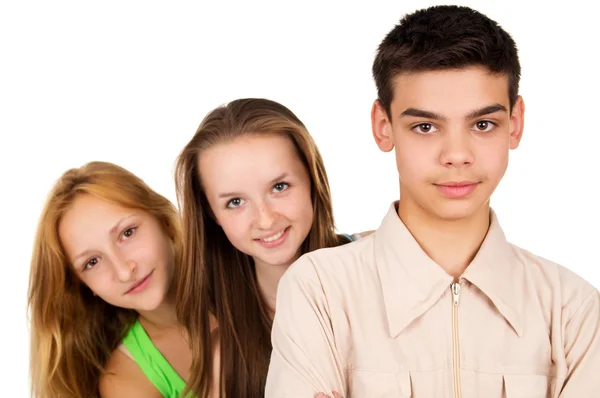 Portrait of beautiful young people Royalty Free Stock Photos