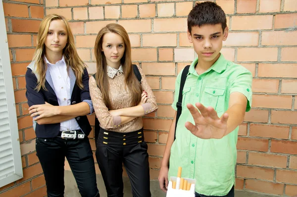 Jeugd tegen het roken — Stockfoto